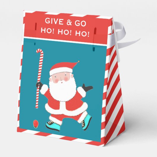 Field Hockey Kerstmis Bedankdoosjes (Achterkant)