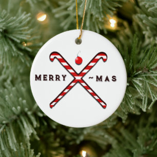 Field Hockey Kerstmis Keramisch Ornament