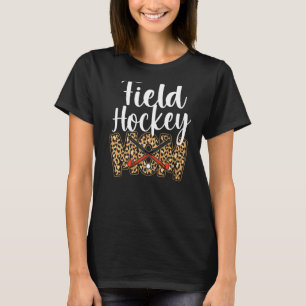 Field Hockey mama Leopard Cheetah Field Hockey mam T-shirt