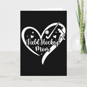 Field Hockey Moeder Hart Moeder Van Een Field Hock Kaart