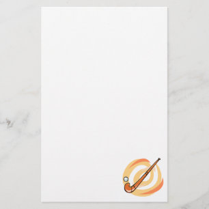 Field Hockey oranje logo Briefpapier
