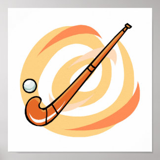 Field Hockey oranje logo Poster