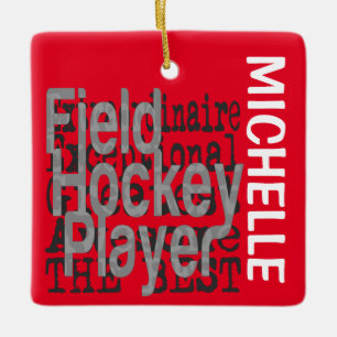 Field Hockey Player Extraordinaire CUSTOM Keramisch Ornament