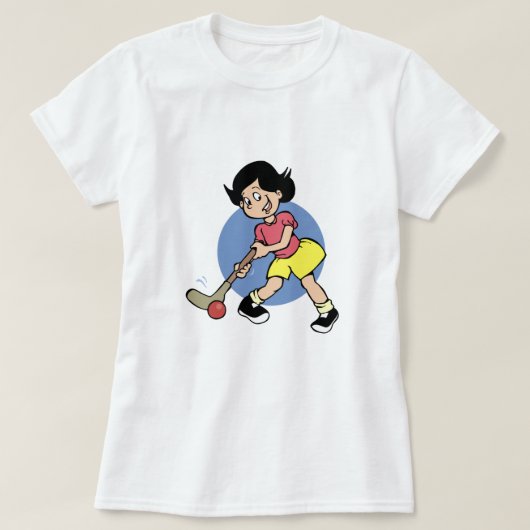 Field Hockey Player T-shirt (Design voorkant)