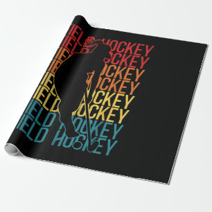 Field Hockey Retro  Field Hockey Cadeaupapier