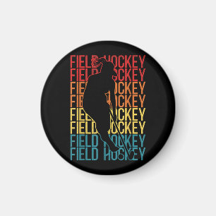 Field Hockey Retro Field Hockey Magneet