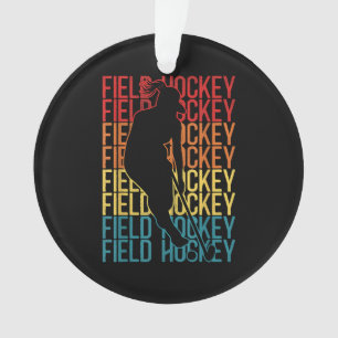 Field Hockey Retro  Field Hockey Ornament