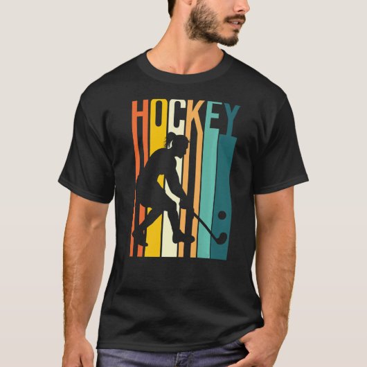 Field Hockey Retro Hockey T-shirt (Voorkant)