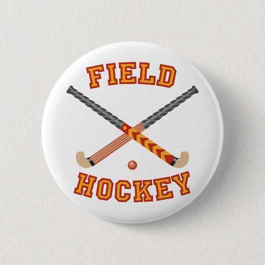 Field Hockey Ronde Button 5,7 Cm (Voorkant)