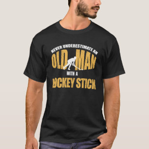 Field Hockey Speler Stick Handling Sport Mannen T-shirt