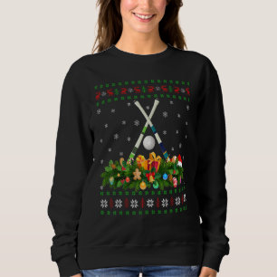 Field Hockey Sports Xmas Ugly Field Hockey Christm Trui