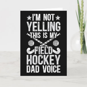Field Hockey Vader Stem Vader Van Een Field Hockey Kaart