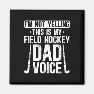 Field Hockey Vader Stem Vader Van Een Field Hockey Magneet