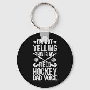 Field Hockey Vader Stem Vader Van Een Field Hockey Sleutelhanger