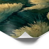 Field Landscape Wild Flowers Wall Poster Art (Coin)