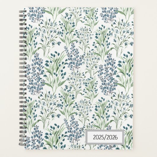 Field of Blue Florals Planner (Voorkant)