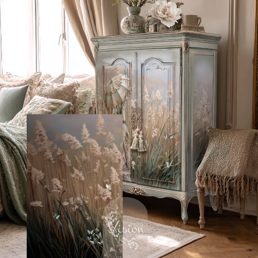 Field of Dreams, Pampas Grass & Butterflies Tissuepapier