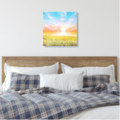 Field of Poppies Canvas Afdruk (Insitu (Slaapkamer))