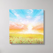 Field of Poppies Canvas Afdruk (Voorkant)