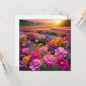 Field of Radiance Wildflower Platte Kaart (Voorkant / Achterkant in situ)