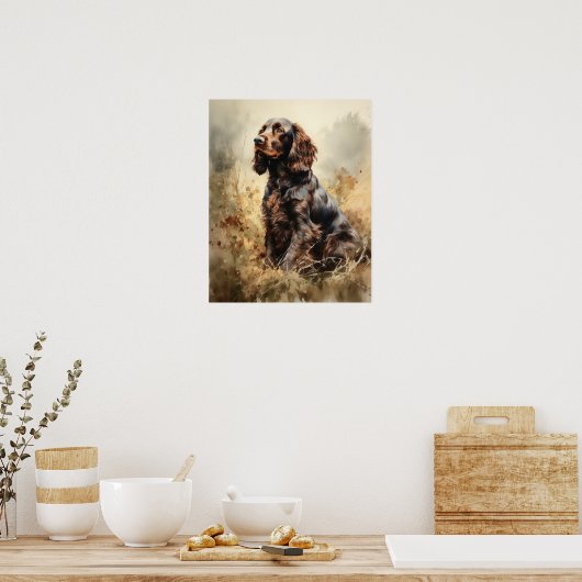 Field Spaniel Chien Art Imprimer Poster (Cuisine)