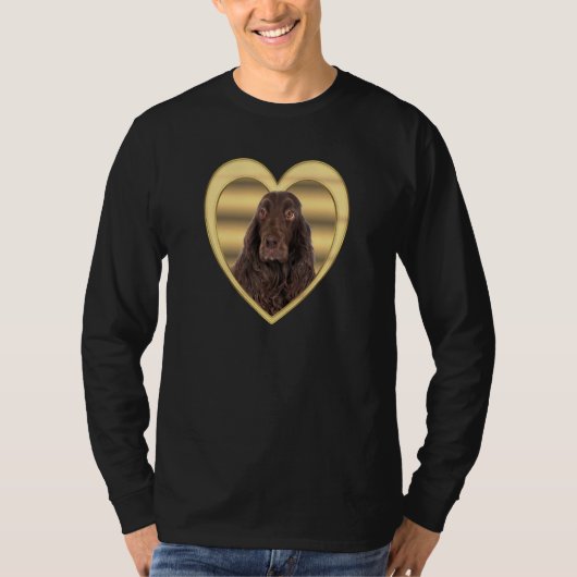 Field Spaniel Dog Dog Heart Field Spaniel 2 T-shirt (Voorkant)