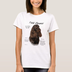 Field Spaniel Geschiedenis Ontwerp T-shirt