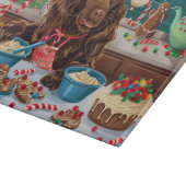 Field Spaniel Holiday Baking: Feestelijke Kerst Snijplank (Hoek)