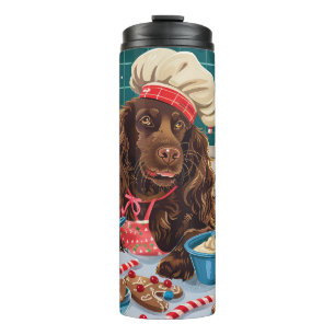 Field Spaniel Holiday Baking: Feestelijke Kerst Thermosbeker