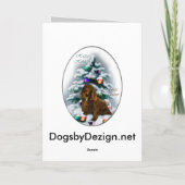 Field Spaniel kerstcadeaus Feestdagen Kaart (Achterkant)