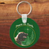 Field Spaniel Peace Sleutelhanger (Achterkant)