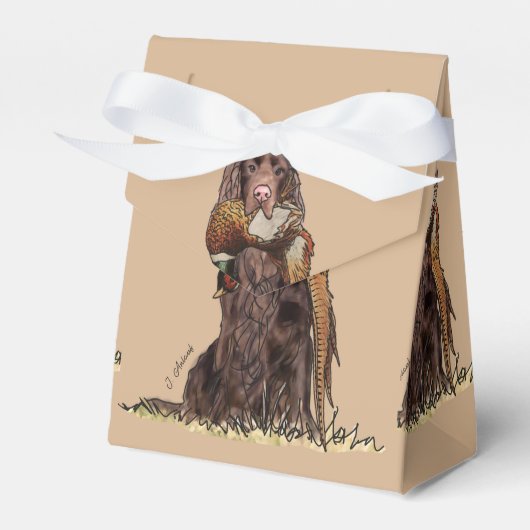 Field Spaniel Pheasant Bedankdoosjes (Voorkant Zijde)