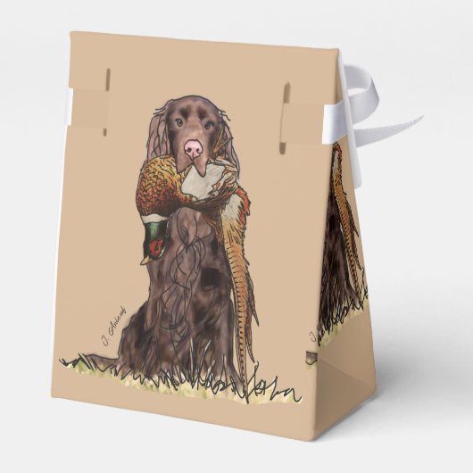 Field Spaniel Pheasant Bedankdoosjes (Achterkant)