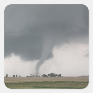 Field Tornado Vierkante Sticker