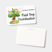 Field Trip Coordinator Badge (Voor- en achterkant)