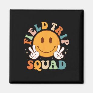 Field-trip Squad Groovy Field Day 0 Teacher Kinder Magneet
