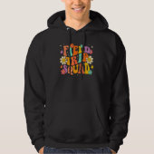 Field Trip Squad Groovy Field Day Teacher Student Hoodie (Voorkant)