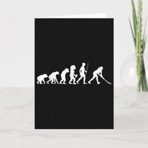 Fieldhockey Evolutie Cadeau Fieldhockey Speler Ges Kaart