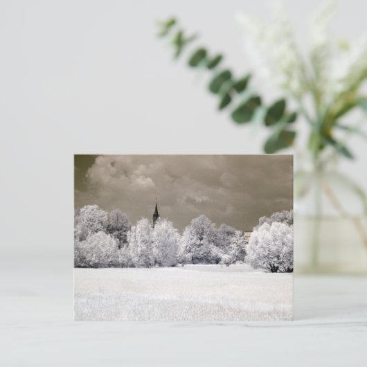 Fields infraroodfotografie briefkaart (Staand voorkant)