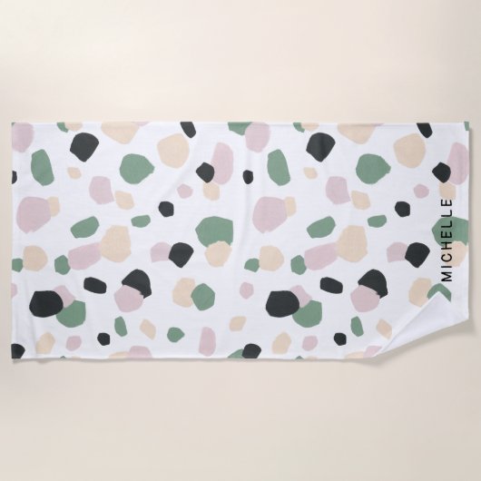 Fields of Dreams | Serviette de plage Monogram (Devant)