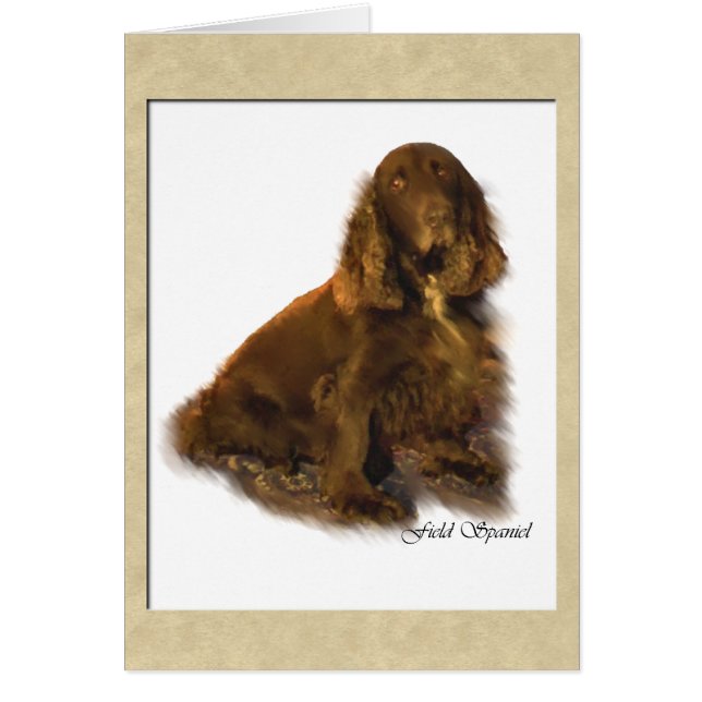 Fieldspaniel Art Giften (Voorkant)