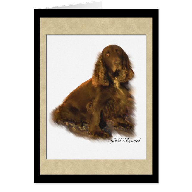 Fieldspaniel Art Giften (Voorkant)
