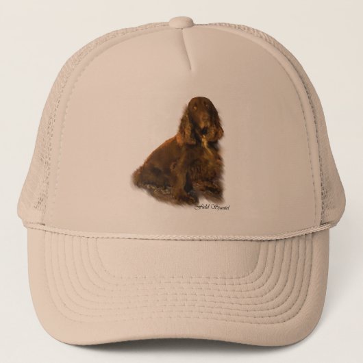 Fieldspaniel Art Giften Trucker Pet (Voorkant)