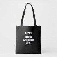 Fier Asiatique Américaine Fille, Sac fourre-tout n