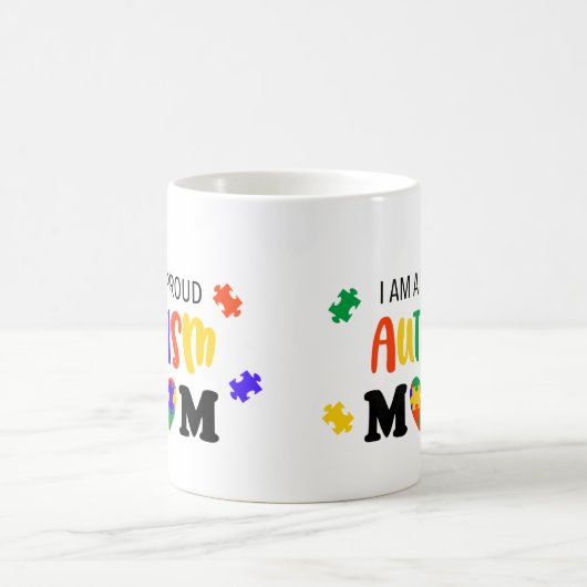 Fier Autisme Maman Mug (Centre)