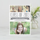 Fier Bannière Graduation Invitation Faire-part (Debout devant)