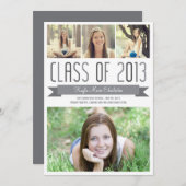Fier Bannière Graduation Invitation Faire-part (Devant / Derrière)