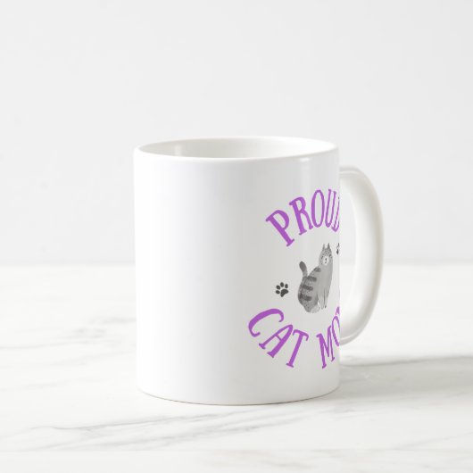 Fier chat maman Mug (Devant droit)