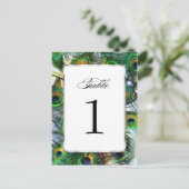 Fier comme un paon Numéro de table Set 1116 (Debout devant)