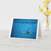 "FIER DE L'HOMME QUE VOUS ÊTES DEVENU FILS" CARTE  (Fleur jaune)